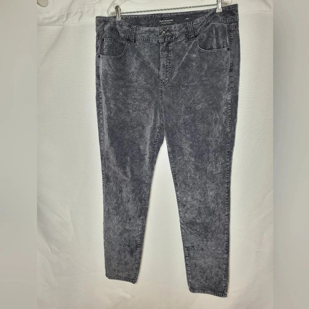 Lucky Brand Emma Legging Black Velour sz 18W